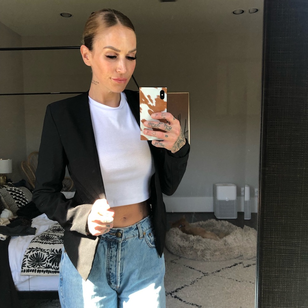 Forever 21 cropped blazer